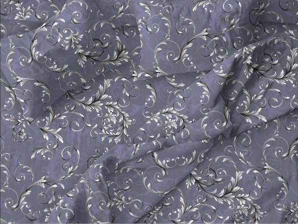 Пододеяльник 1,5-спальный, бязь "Комфорт" (Валенсия, сиреневый)