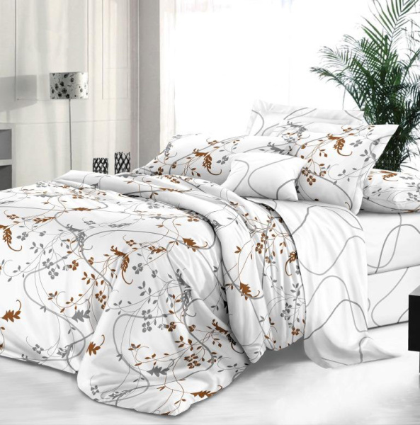 Комплект постельного белья Семейный, сатин "Престиж" (Амадея)