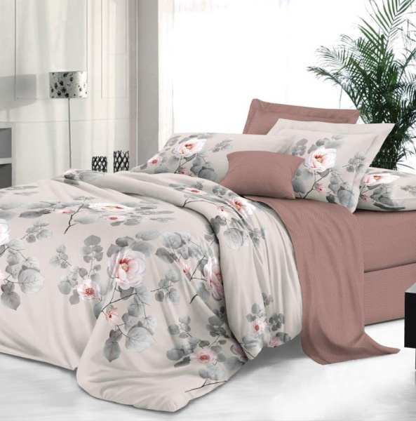 Комплект постельного белья 1,5-спальный, сатин "Престиж" (Хокку)