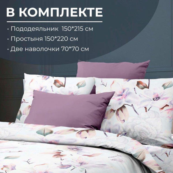 Комплект постельного белья 1,5-спальный, бязь  ГОСТ (220) (Скарлетт 3 D)