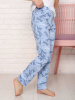 Брюки пижамные детские, модель 325, трикотаж (Стрекоза, голубой)