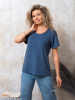 Футболка женская, модель 155, трикотаж (Джинс)