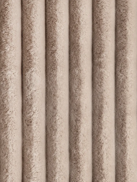 Плед 145*210 см, Велсофт - жаккард, Нежность (Бежевый-страйп)