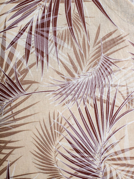 Пододеяльник 1,5-спальный, с вырезом "ромб", бязь "Комфорт" (Тропикана, бежевый)