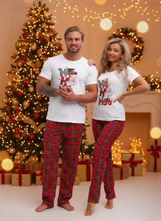 Пижама мужская, модель 218, трикотаж (Новый год)