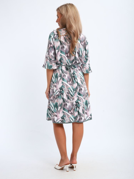 Халат женский, модель 130, трикотаж (Джунгли)