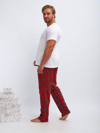 Пижама мужская, модель 218, трикотаж (Новый год)