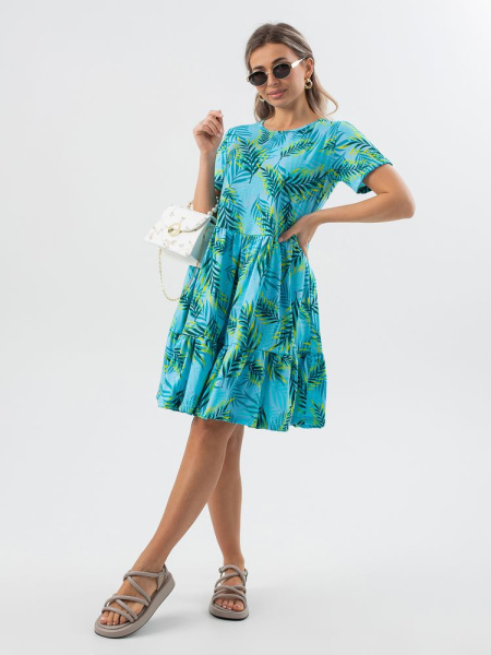 Платье женское, модель 174, трикотаж (Флора)