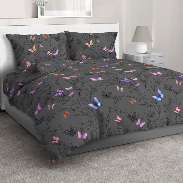 Комплект постельного белья Евростандарт, перкаль (Россана)