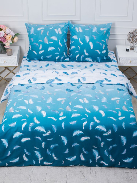 Комплект постельного белья Евромакси, перкаль (Нежный сон)