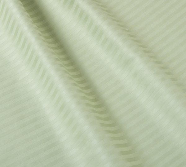 Простыня на резинке 200*200 см, сатин-страйп, борт 25 см (Олива)