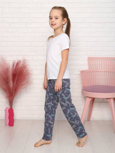 Брюки пижамные детские, модель 325, трикотаж (Стрекоза)