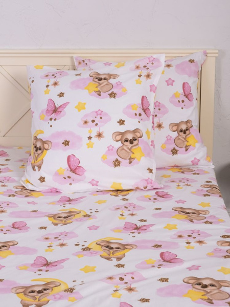 Наволочка 70*70 см, перкаль, детская расцветка (Коала Бэби)
