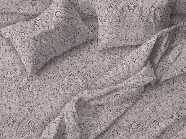 Пододеяльник Евро 200*220 см, бязь "Комфорт" (Дамаск, шоколад)