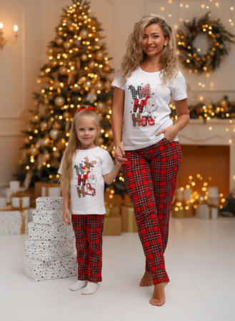 Пижама мужская, модель 218, трикотаж (Новый год)