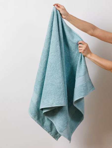 Махровое гладкокрашеное полотенце 70*140 см 460 г/м2 (Ментоловый)