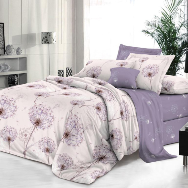 Пододеяльник 2-спальный на молнии, поплин (Лю6ляна (основа))