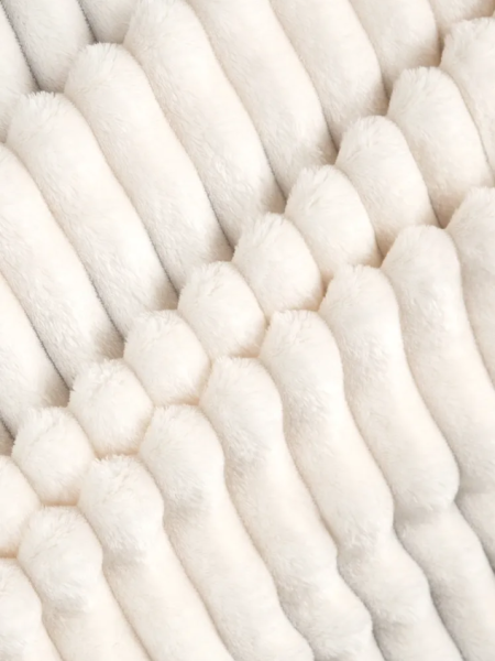 Плед 175*210 см, Велсофт - жаккард, Нежность (Шампань-страйп)