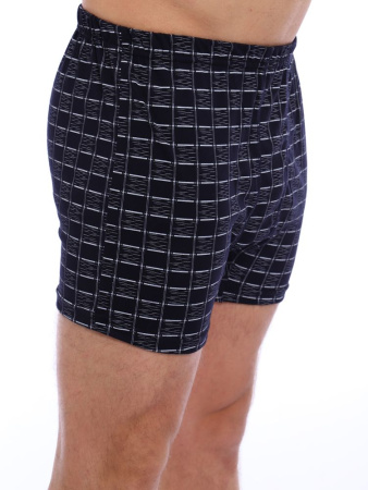 Трусы-боксеры, модель 212, трикотаж (Клетка)