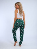 Брюки женские, модель 162, трикотаж (Елочка, зеленый)