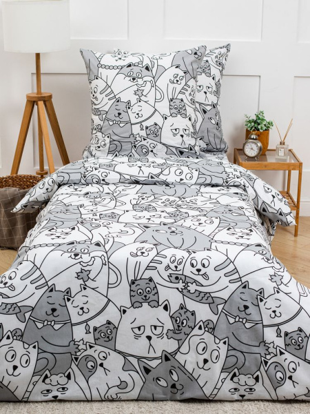 Простыня 1,5-спальная, бязь "Комфорт" (Котовасия)