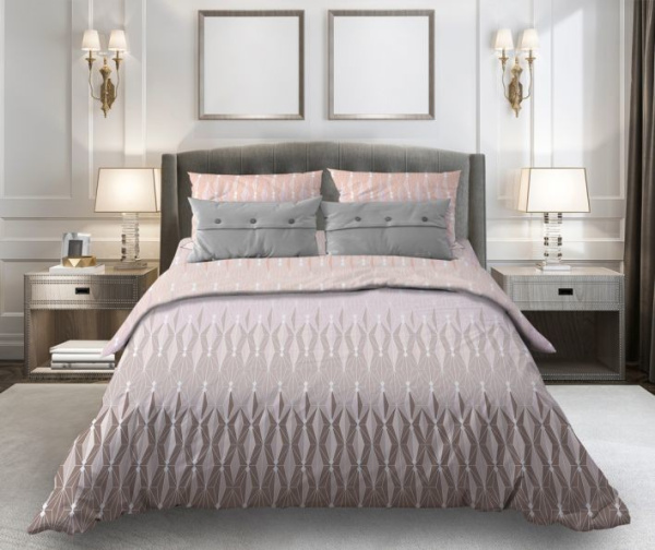 Простыня на резинке 090*200 см, бязь "Комфорт", борт 25 см (Фламант, шоколад)