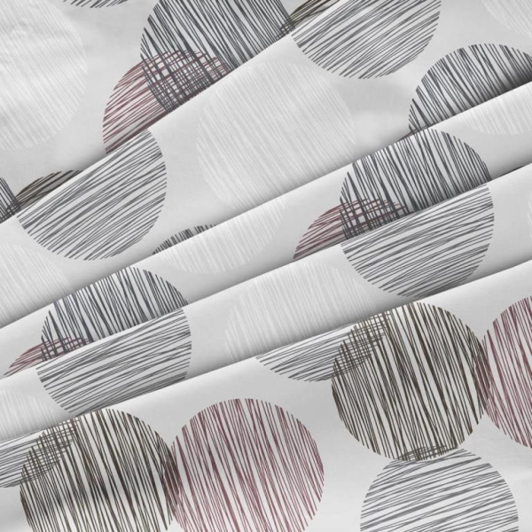 Комплект постельного белья Евромакси, бязь  ГОСТ (Пинг понг на сером)