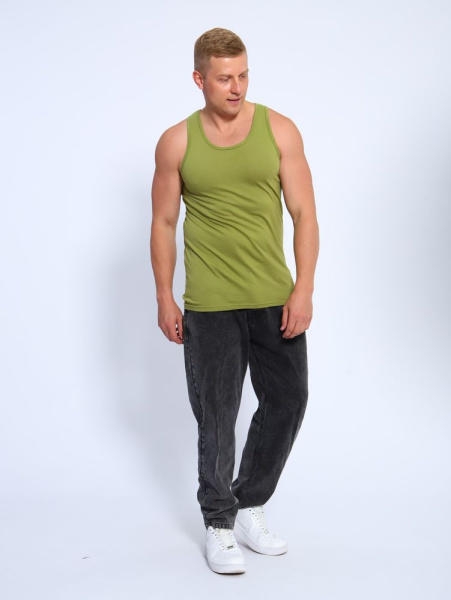 Майка мужская, модель 216, трикотаж (Хаки)