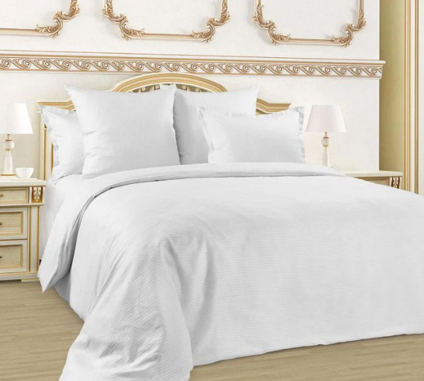 Наволочка 50*70 см, сатин-страйп, на молнии (Снежана)