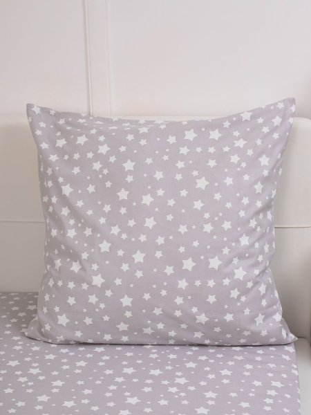 Наволочка 70*70 см, перкаль, детская расцветка (Звёзды)