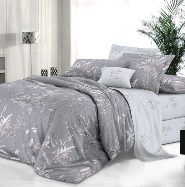 Комплект постельного белья Евростандарт, сатин "Престиж" (Кенай)