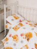 Пододеяльник 112*147 см в детскую кроватку, перкаль, детская расцветка (Рыжие котята)