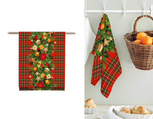 Полотенце 50*60 см вафельное (Гирлянда)