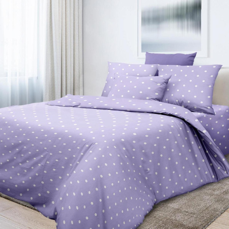 Комплект постельного белья Семейный, перкаль (Вивьен лилак)
