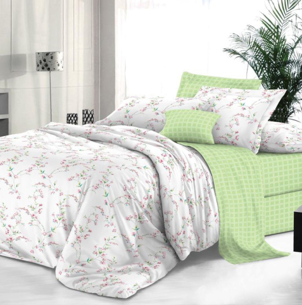 Простыня 1,5-спальная, сатин "Престиж" (Ксения (компаньон))