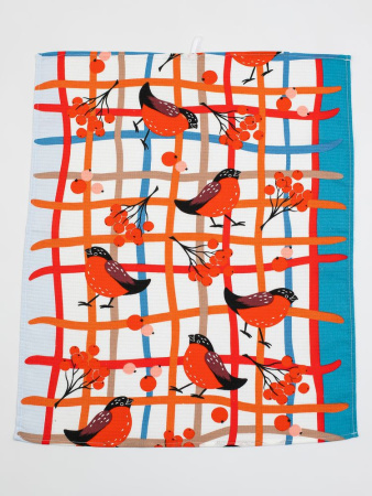 Комплект вафельных полотенец 48*60 см, 3 штуки (Ягодный сорбет)