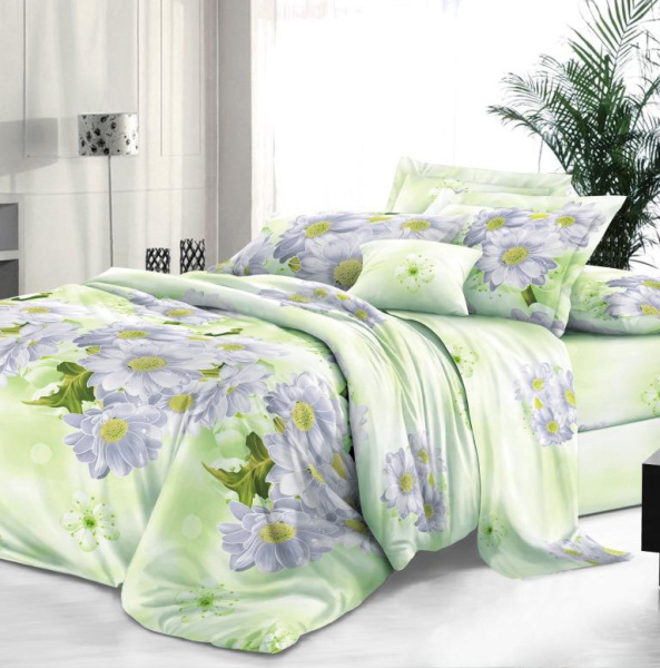 Простыня на резинке 200*200 см, сатин "Престиж", борт 25 см (Дейра)