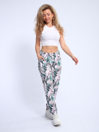 Брюки женские, модель 162, трикотаж (Джунгли)