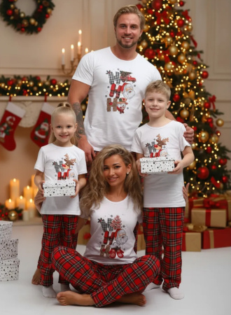 Пижама мужская, модель 218, трикотаж (Новый год)