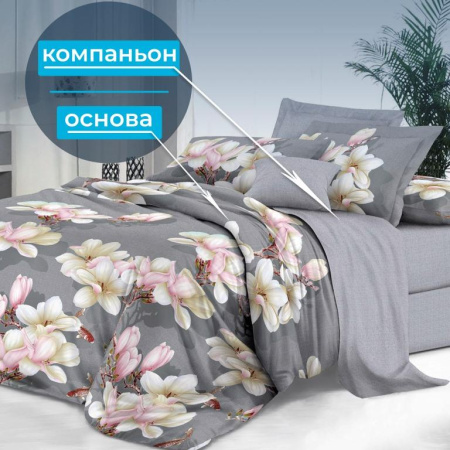 Комплект постельного белья Семейный, сатин "Престиж" (Дама)