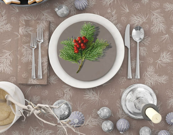 Скатерть 150*180 см, рогожка (Шишкин лес)