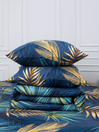 Простыня 2-спальная, перкаль (Мира, синий)