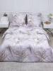 Пододеяльник Евромакси 240*220 см, перкаль (Мраморный узор, сиреневый)