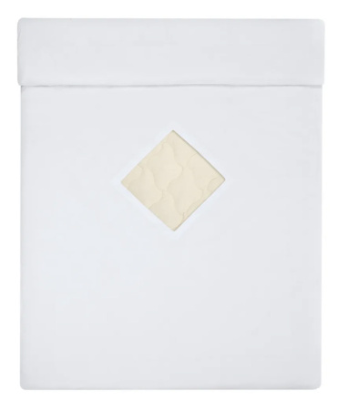 Пододеяльник 2-спальный, с вырезом "ромб", бязь отбеленная ГОСТ