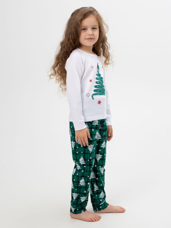 Пижама детская, модель 324, трикотаж (Змейка, зелёный)
