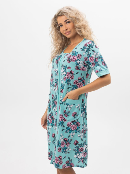 Халат женский, модель 124,трикотаж  (Розалия )