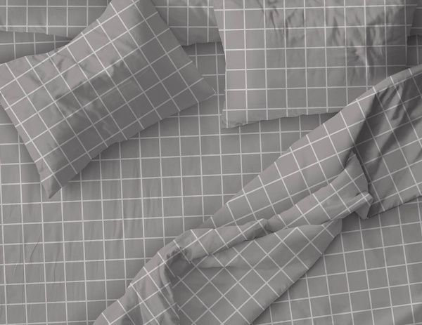 Наволочка 60*60 см, бязь "Комфорт" (Таттерсол, серо-бежевый)