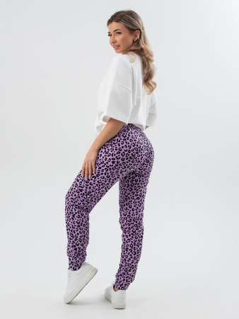 Брюки женские, модель 162, трикотаж (Лео, сиреневый)