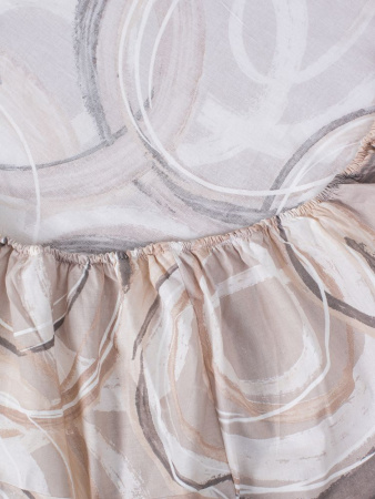 Простыня на резинке 140*200 см, перкаль, борт 25 см (Кимберли)