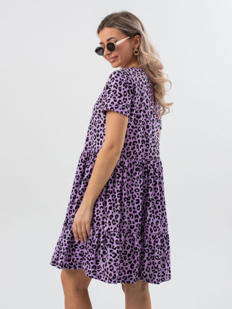 Платье женское, модель 174, трикотаж (Лео, сиреневый)